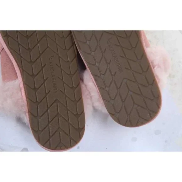 NWOB KOOLABURRA BY UGG MILO slippers slip on slide suede womens shoes pink 6 - Picture 11 of 14